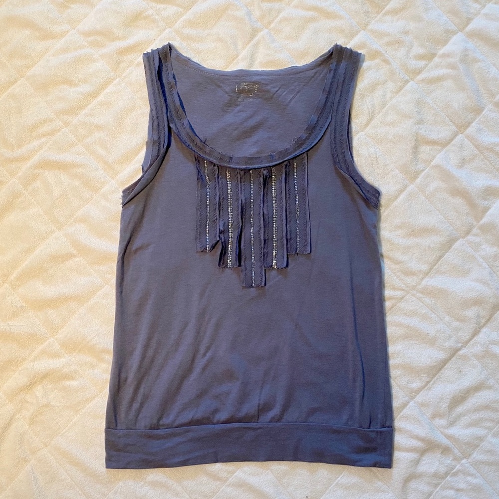 ☀️ Light blue beaded LOFT tank ☀️
